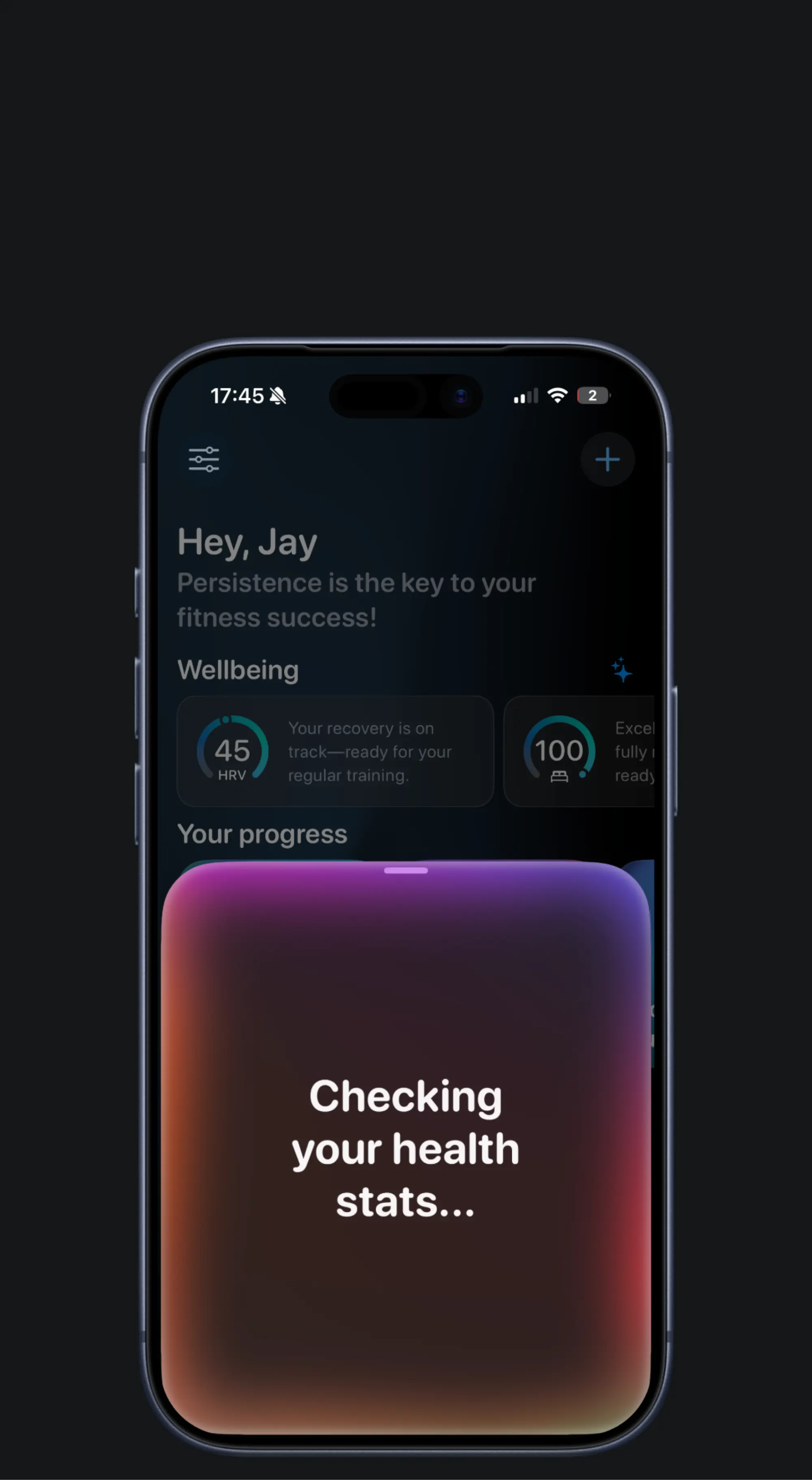 Gym Hero showing Watch and iPhone interface